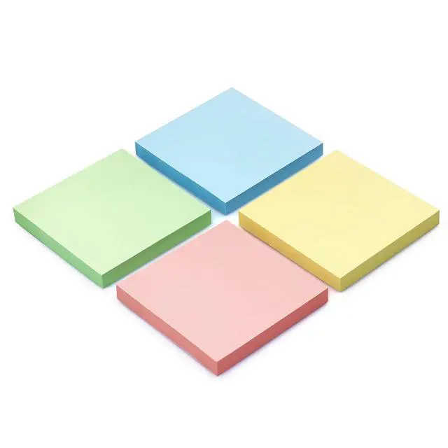 Alt view image 3 of 7 - Sticky Notes 3x3 in, Self-Adhesive Note, 4 Pads, 100 Sheets/Pad (Pastel) | Perfect for Home, Classroom, and Workplace Organization