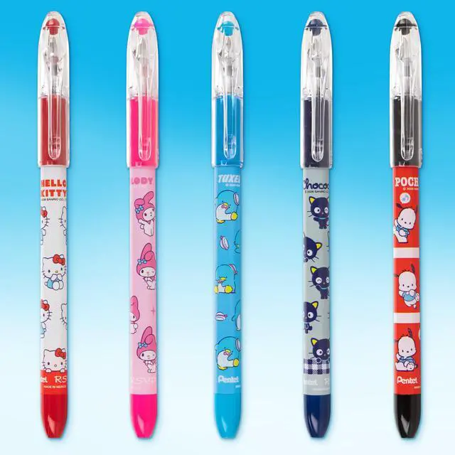 Alt view image 2 of 6 - RSVP Ballpoint Pen, Hello Kitty® and Friends, Limited Edition, Mix 2, 0.7mm Fine Line, Assorted Ink, 5-Pk (BK90HKPF5M1)