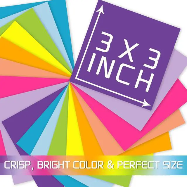 Alt view image 2 of 7 - (18 Pads) Sticky Notes 3x3,9 Bright Colors Self-Stick Note Pads | Strong Adhesive Memo Pad,Very Suitable For Office Use,Study Purposes And Organizing Daily Life Items Recyclable