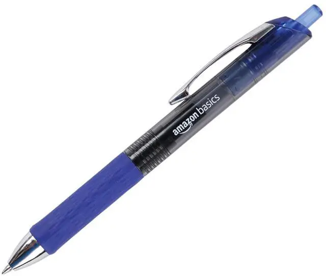 Alt view image 2 of 5 - Retractable Gel Pens, Fine Point 0.7mm, Smooth Writing, No-Smear Ink, Blue, 12-Pack