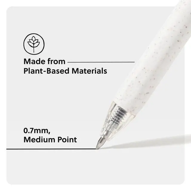 Alt view image 3 of 6 - Gel Pens, Medium .7mm Point Black Ink, 4 Pack, Pastels