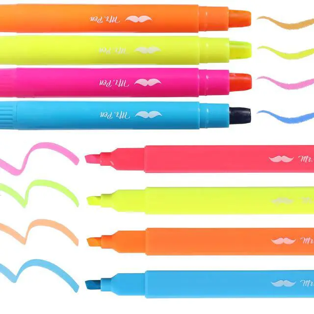 Alt view image 7 of 7 - Aesthetic Highlighters and Gel Highlighters, 8 Pack | Assorted Color Bible Highlighter No Bleed, No Bleed Highlighter for Bibles, Fast Dry for Bible Journaling, Planner