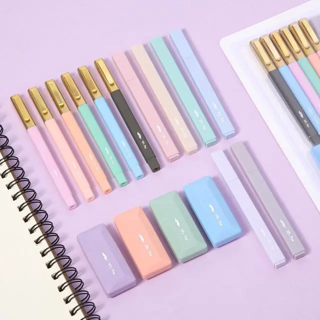 Alt view image 7 of 7 - Aesthetic Highlighters and Ballpoint Pens No Bleed, 17 Pack | Aesthetic Correction Tapes, Bible Highlighters and Pens No Bleed, Fast Dry and No Smear for Bible Journaling, School Supplies