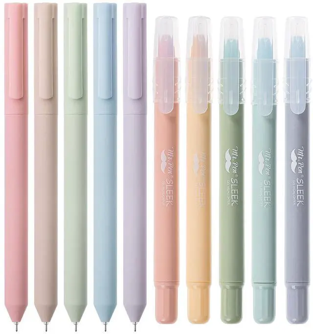 Main image of No Bleed Gel Highlighters, Assorted Colors, 8 Pack | Bible Highlighters and Pens No Bleed, Bible Markers for Study, Journaling, School Supplies and Accessories