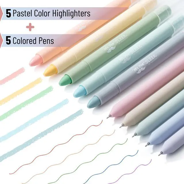 Alt view image 2 of 7 - No Bleed Gel Highlighters, Assorted Colors, 8 Pack | Bible Highlighters and Pens No Bleed, Bible Markers for Study, Journaling, School Supplies and Accessories