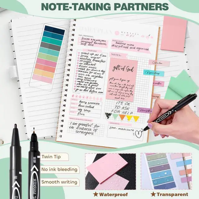Alt view image 4 of 7 - 42 Bible Study Supplies Journaling Kit with Bible Highlighter, Green | Bible Study Kit for Women, Bible Accessories Helps Highlight Verses, Organize Notes and Deepen Faith Through Scripture Prayer