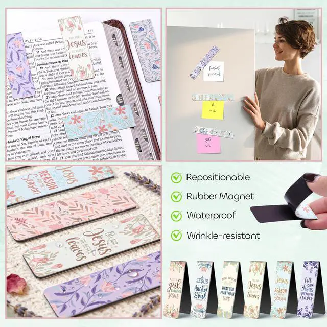 Alt view image 5 of 7 - 42 Bible Study Supplies Journaling Kit with Bible Highlighter, Green | Bible Study Kit for Women, Bible Accessories Helps Highlight Verses, Organize Notes and Deepen Faith Through Scripture Prayer