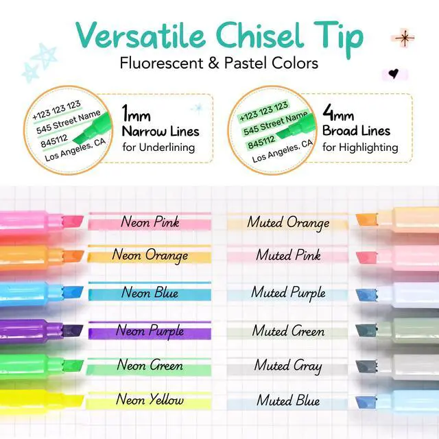 Alt view image 3 of 7 - 90 Count Bible Highlighters No Bleed Through, 6 Morandi Colors, Muted Pastel Highlighter Markers Assorted Colors Bulk for Study Bible, Journaling Supplies