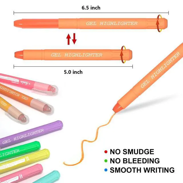 Alt view image 2 of 7 - Bible Gel Highlighter study kit (8 Bright Colors)