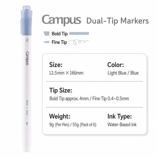 Alt view image 7 of 7 - Pastel Highlighters, 6-Pack Dual Tip Markers for Bible & Journaling | Fine & chisel dual tips with soft pastel colors and quick-dry ink for precise highlighting, underlining, notes and planners