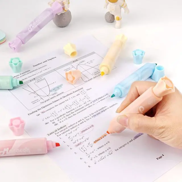 Alt view image 4 of 7 - Candy Shape Highlighters, Assorted colors,Chisel Tip,Water Based,Quick Dry& Write Smoothly 6 Macaron Colors (CANDY HIGHLIGHTER)