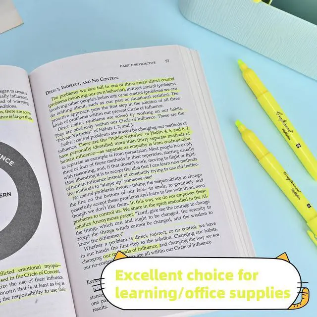 Alt view image 5 of 7 - Yellow Highlighters 24 Count, Chisel Tip Highlighter Bulk, Dry Quickly, Perfect for Students Adults Highlighting, Organizing, Coloring in Classroom, School, Office