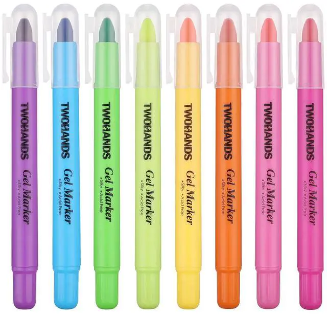 Main image of Bible Highlighters No Bleed, 8 Assorted Colors Gel Highlighters | Marker Pens for Bible Study Journaling, 21403