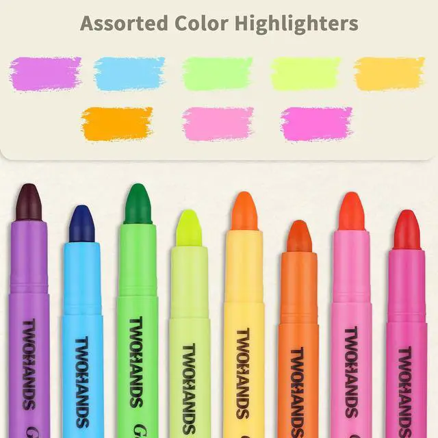 Alt view image 2 of 5 - Bible Highlighters No Bleed, 8 Assorted Colors Gel Highlighters | Marker Pens for Bible Study Journaling, 21403