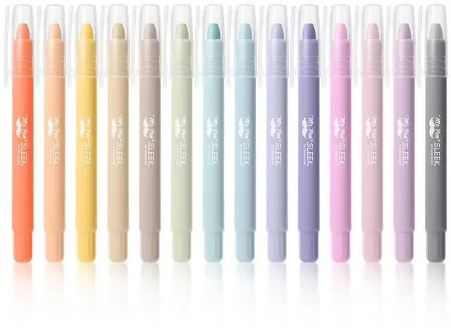 Main image of No Bleed Gel Highlighters, Ethereal Pastel, 14 Pack | Bible Highlighters and Pens No Bleed, Bible Markers for Study, Journaling, School Supplies and Accessories