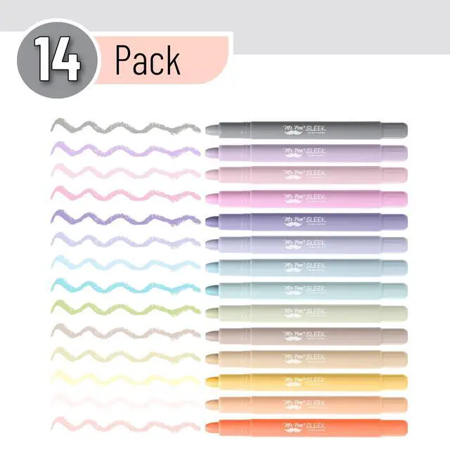 Alt view image 2 of 7 - No Bleed Gel Highlighters, Ethereal Pastel, 14 Pack | Bible Highlighters and Pens No Bleed, Bible Markers for Study, Journaling, School Supplies and Accessories