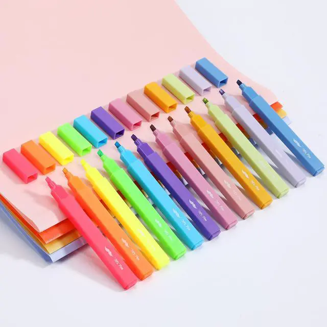 Alt view image 7 of 7 - Aesthetic Bible Highlighters No Bleed Through Assorted Color | 8 pcs, Cute Highlighter for Journaling Supplies and School Accessories, Bible Highlighters and Pens No Bleed