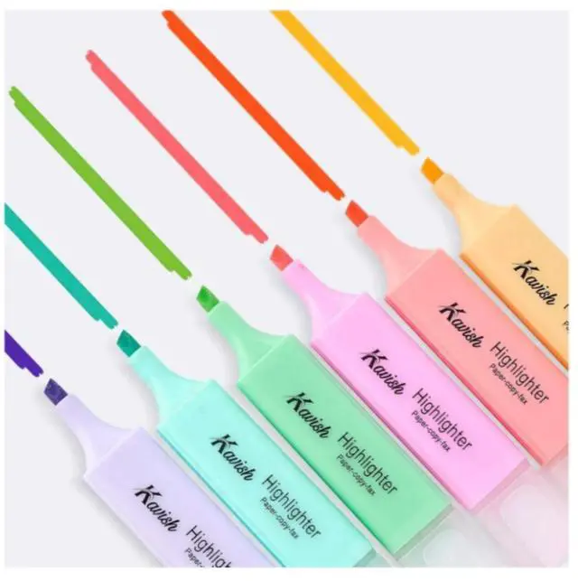 Alt view image 2 of 7 - Highlighters Assorted Color No Bleed & Dry-Quickly Chisel Tip & 6 Bright Colors for Highlighting, Highlighter Markers for School College Office Supplies (Highlighter - 12 Colors)