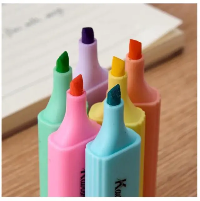 Alt view image 3 of 7 - Highlighters Assorted Color No Bleed & Dry-Quickly Chisel Tip & 6 Bright Colors for Highlighting, Highlighter Markers for School College Office Supplies (Highlighter - 12 Colors)