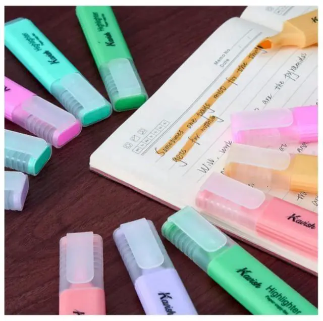Alt view image 4 of 7 - Highlighters Assorted Color No Bleed & Dry-Quickly Chisel Tip & 6 Bright Colors for Highlighting, Highlighter Markers for School College Office Supplies (Highlighter - 12 Colors)