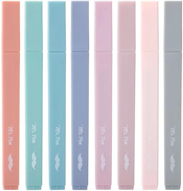Main image of Aesthetic Highlighters No Bleed, 8 Pack, Earthy Colors, Chisel Tip | Cute Highlighters Assorted Colors for Journaling, Highlighting, Underlining, Fast Dry, Back to School Supplies
