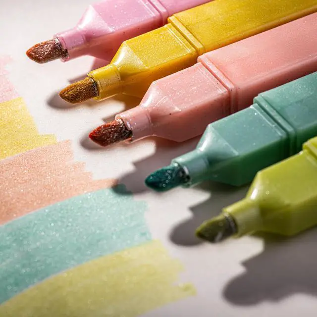 Alt view image 2 of 7 - Glitter Bible Highlighters with Soft Chisel Tip (Sunshine) | 5 Pack Assorted Color Pens No Bleed, Quick Dry, Cute Aesthetic Marker Set for Bible Study Journaling Supplies