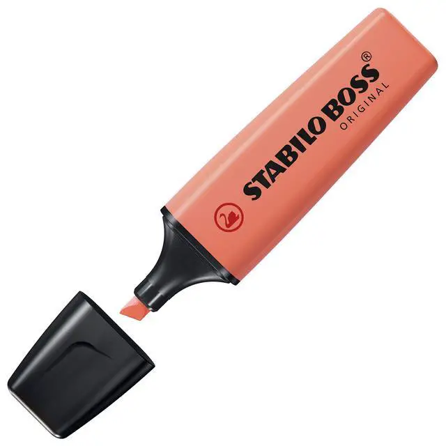 Alt view image 2 of 5 - BOSS Original Pastel Highlighter, Mellow Coral Red