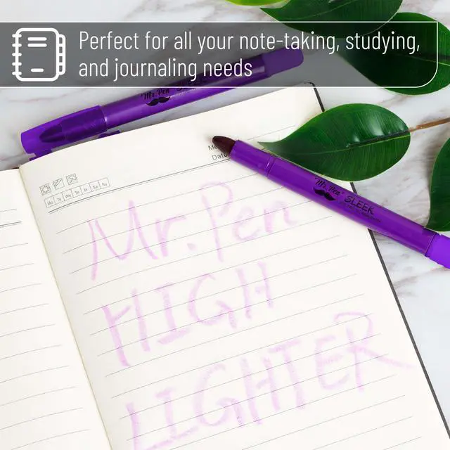 Alt view image 5 of 6 - No Bleed Gel Highlighter, Bible Highlighters, Purple, Pack of 4 | Bible Highlighters and Pens No Bleed, Bible Markers for Study, Journaling, School Supplies and Accessories