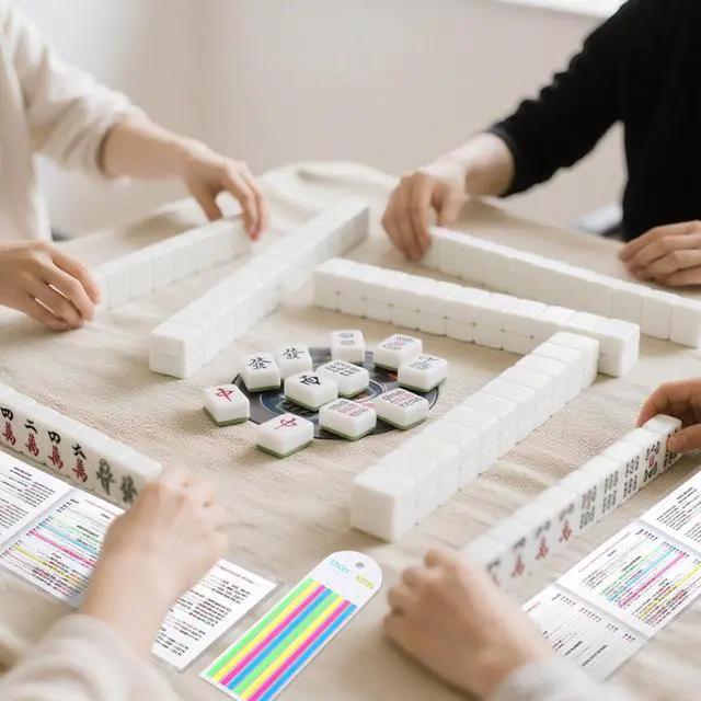 Alt view image 7 of 7 - 320 pcs Mahjong Card Line Finder Highlighter Tape, Mahjong Line Highlighter Stripe, Transparent Sticky Card Markers Tabs, Mahjong Game Rule Reader, Reusable & No Adhesive Residue (Solid color + Lines)