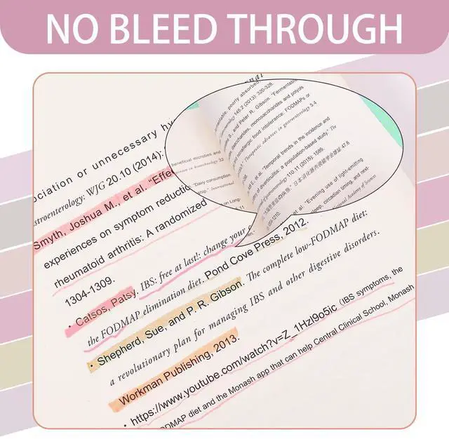 Alt view image 3 of 7 - Pastel Highlighters, 6 Pack Soft Color Dual Tip Highlighter Pens | Chisel and Fine Tips for Journaling, Bible Study, Note Taking, Planner, Classroom, School and Office Supplies