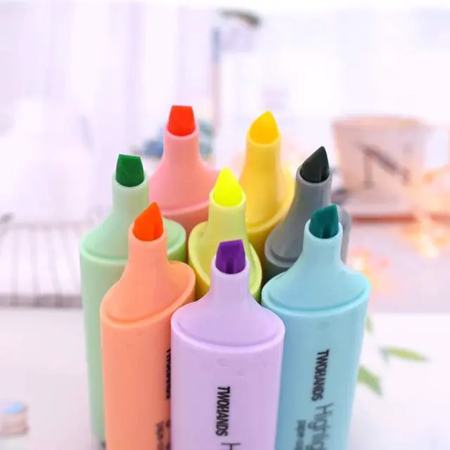 Alt view image 2 of 6 - Highlighters, Assorted Pastel Colors,Chisel Tip 8 Count | Large Ink Reservoir, Extra Long Marking Performance, 20208