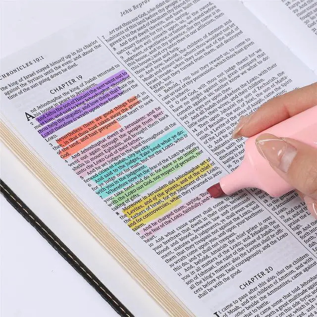 Alt view image 7 of 7 - Aesthetic Highlighters, 6 Pack, Assorted Colors | Cute Highlighters Assorted Colors for Journaling, Highlighting, Underlining, Fast Dry, Back to School Supplies