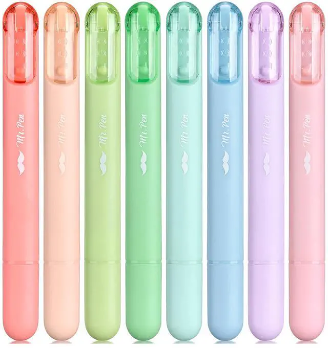 Main image of Aesthetic Highlighters, 8 Pack, Pastel Colors | Cute Highlighters Assorted Colors for Journaling, Highlighting, Underlining, Fast Dry, Back to School Supplies