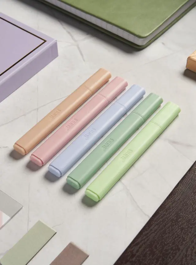 Alt view image 4 of 7 - Bible Highlighters No Bleed Through, Chisel Tip, 5 Pack | No Smear, Quick-Dry, Aesthetic Cute Pastel Colors For Bible & Journaling (Earthy Edition)