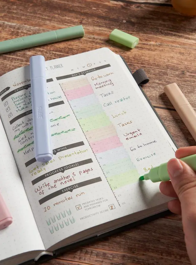 Alt view image 5 of 7 - Bible Highlighters No Bleed Through, Chisel Tip, 5 Pack | No Smear, Quick-Dry, Aesthetic Cute Pastel Colors For Bible & Journaling (Earthy Edition)