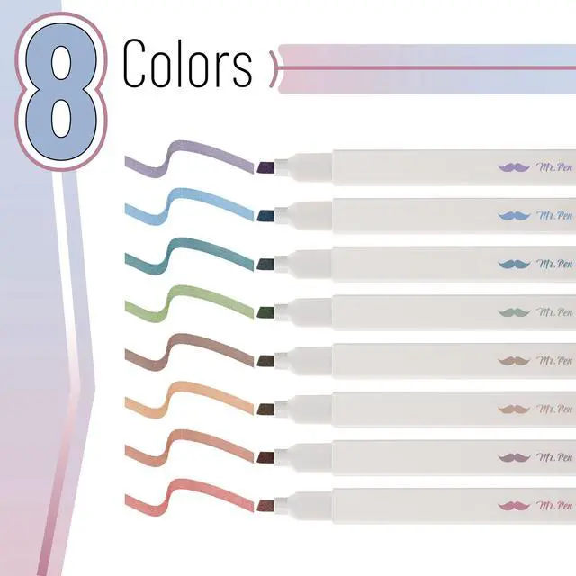 Alt view image 2 of 7 - Aesthetic Bible Highlighters No Bleed Through Assorted Color | 8 pcs, Cute Highlighter for Journaling Supplies and School Accessories, Bible Highlighters and Pens No Bleed