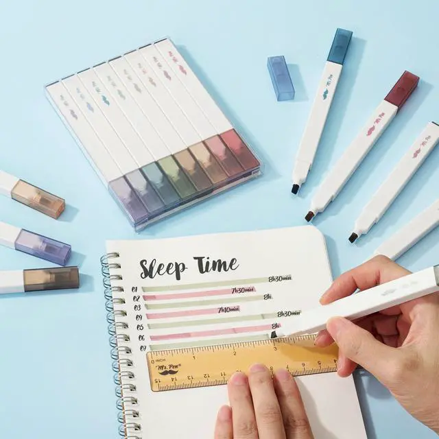 Alt view image 6 of 7 - Aesthetic Bible Highlighters No Bleed Through Assorted Color | 8 pcs, Cute Highlighter for Journaling Supplies and School Accessories, Bible Highlighters and Pens No Bleed