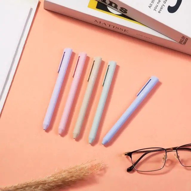 Alt view image 6 of 7 - Aesthetic Highlighters and Gel Pens, 10 Pack | Assorted Colors Bible Highlighters No Bleed, Fine Point 0.5mm Colored Ink Gel Pens