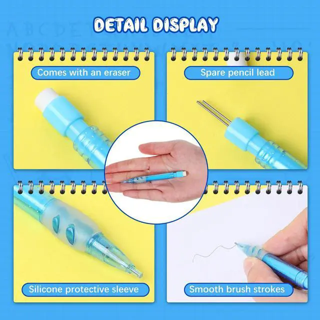 Alt view image 3 of 7 - 16 Pieces Mini Mechanical Pencils 0.7 Mm with Erasers Office | Automatic Short Portable Design for Easy Carry, Assorted Colors School Office, Writing Drawing Drafting Stationery Supplies