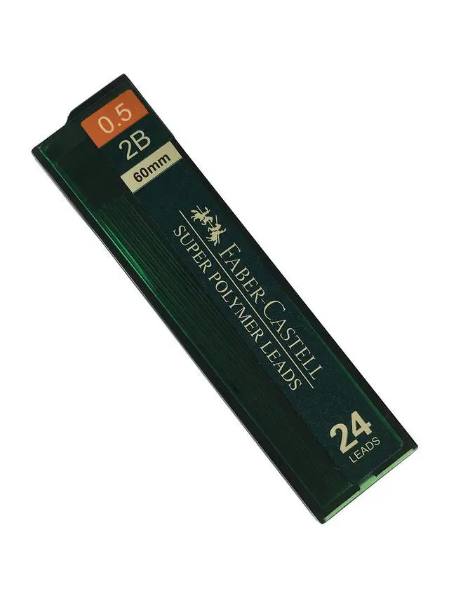Alt view image 2 of 5 - 0.5mm 2B Mechanical Pencil Refills (96 Leads, 4 Tubes of 24 Leads Each)