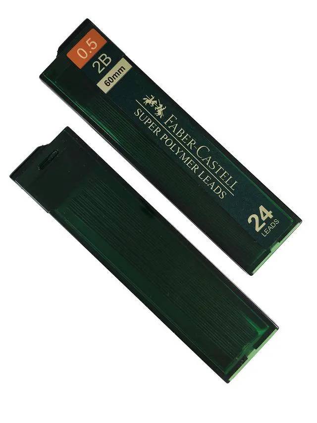 Alt view image 4 of 5 - 0.5mm 2B Mechanical Pencil Refills (96 Leads, 4 Tubes of 24 Leads Each)