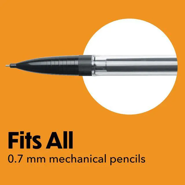 Alt view image 4 of 4 - Mechanical Pencil Lead Refills, 0.7 mm Medium Point, 90-Count Pack | Durable Break-Resistant Leads | Compatible with Most 0.7 Mm Pencils | Ideal for School or Office Use