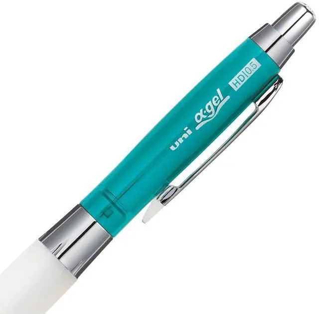 Alt view image 4 of 6 - Uni Alpha-Gel Shaker Mechanical Pencil with Slightly Firm Grip 0.5mm, Chrome Green (M5618GG1PC.6)