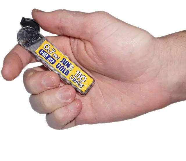 Alt view image 2 of 4 - 0.7 mm, 440 Lead Refills, HB #2, 4 Dispensers/w 110 Pieces Each | Medium Thickness, Break Resistant Graphite, Elegant Dispensing Mechanism