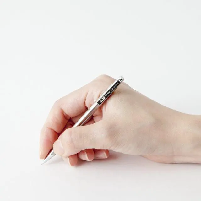 Alt view image 2 of 3 - Mini Mechanical Pencil, 0.5 mm, Silver Body (TS-3)