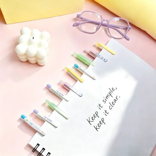 Alt view image 4 of 6 - 5PCs Pastel Gel Ink Pen Set,Retractable Black Ink Pens 0.5mm Fine Point | Smooth Writing, Quick-Drying, No Smear,Black Gel Pens for Writing, Journaling, Note Taking, Home, School, Office Supplies
