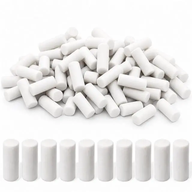 Main image of 50 Pcs Mechanical Pencil Eraser Refills White Pencil Refill Erasers | Traceless Eraser Replacement for for Propelling Pencils, Office Notebook Drafting, 0.17×0.46 in