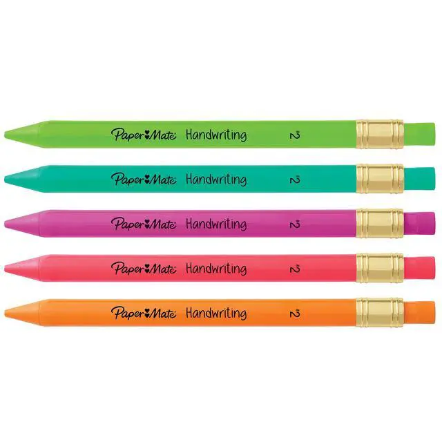 Alt view image 5 of 7 - Handwriting Triangular Mechanical Pencil Set with Lead & Eraser Refills, 1.3mm, School Supplies, Office Supplies, Sketching Pencils, Drafting Pencil, Fun Barrel Colors, 8 Count (Pack of 2)