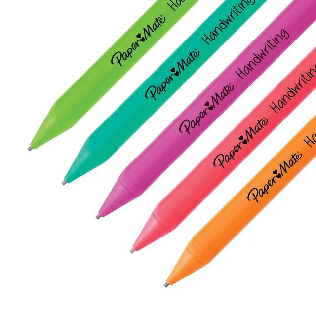 Alt view image 6 of 7 - Handwriting Triangular Mechanical Pencil Set with Lead & Eraser Refills, 1.3mm, School Supplies, Office Supplies, Sketching Pencils, Drafting Pencil, Fun Barrel Colors, 8 Count (Pack of 2)