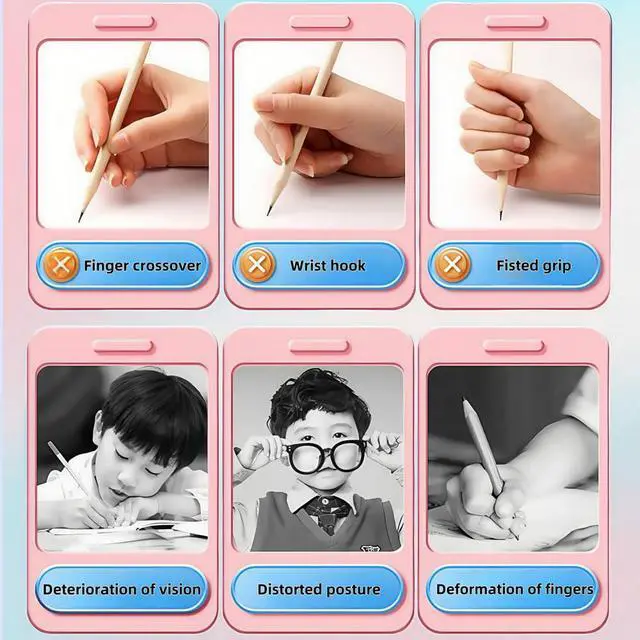 Alt view image 5 of 6 - 2.0mm Mechanical Pencil Set: 2 Pack Fat Grip Pencils for Kids with 14 Leads | Soft silicone grips, 14 HB lead refills and built-in sharpeners support preschool handwriting